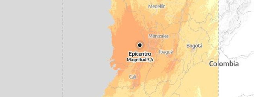 Los mapas del terremoto en Colombia: estas son las zonas más afectadas