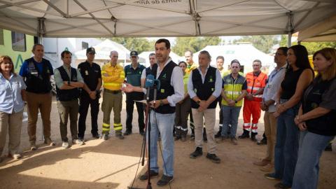 La Junta de Andalucía da por estabilizado el incendio de Niebla tras diez días de "lucha"