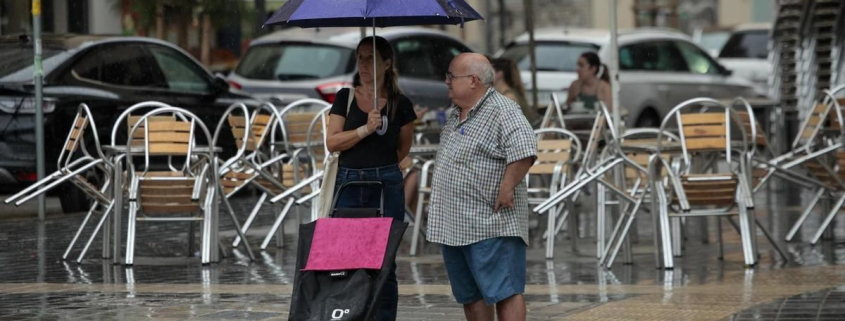 Aemet baja el aviso a nivel amarillo en Alicante donde las lluvias han dejado hasta 87,4 litros por metro cuadrado en Xàbia