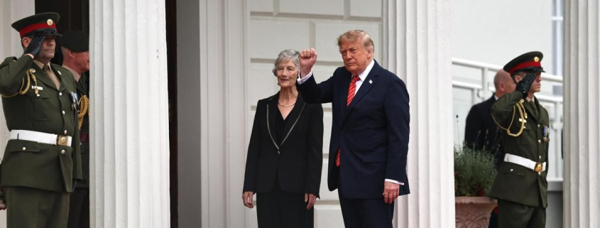 Trump dice que querría ver la reunificación de Irlanda y que ocurrirá "tarde o temprano"
