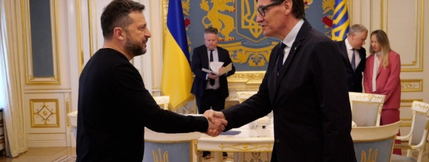 Illa se reúne con Zelenski en Kiev y le traslada la "solidaridad" de Catalunya con la "resiliencia" del pueblo ucraniano