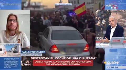 Pablo Fernández confronta a Nacho Abad por la agresión a una diputada de Ceuta: "No es un lío, crispación o revuelo, es violencia extrema"