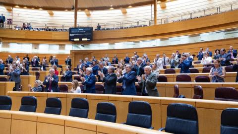 El PP tumba en el Senado el Tratado de Amistad con Francia en plena visita de Macron a España