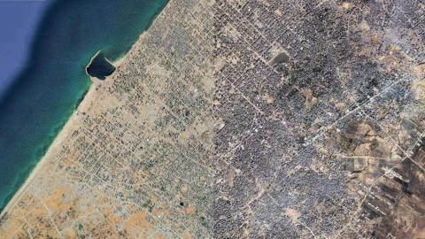 El antes y el después de Gaza: el genocidio de Israel, desde el cielo
