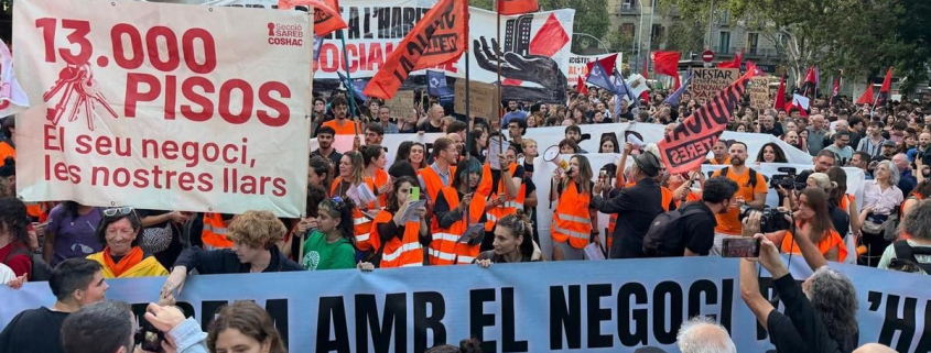 El Sindicato de Inquilinas llama en Barcelona a una huelga general en noviembre: "El Gobierno ha arrastrado los pies"