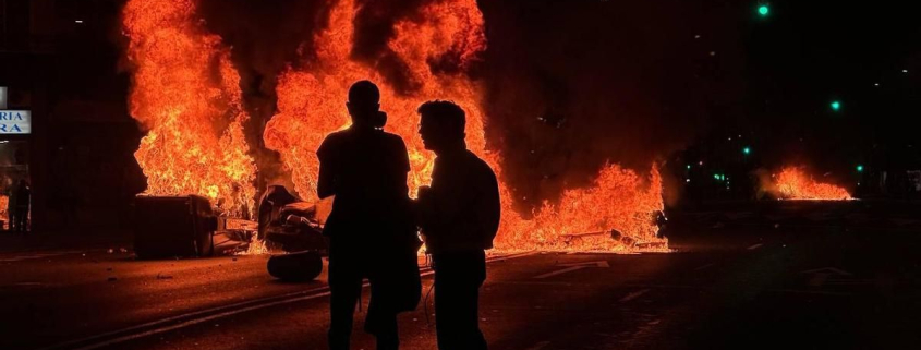 Al menos nueve detenidos y cargas de la Ertzaintza en los disturbios en Bilbao tras el acto frustrado de Vito Quiles
