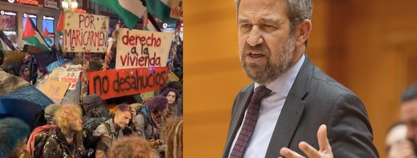Un diputado del PP usa un vídeo claramente hecho con IA sobre la acampada de Sol para acusar a Sánchez de "tomar por idiotas" a sus votantes