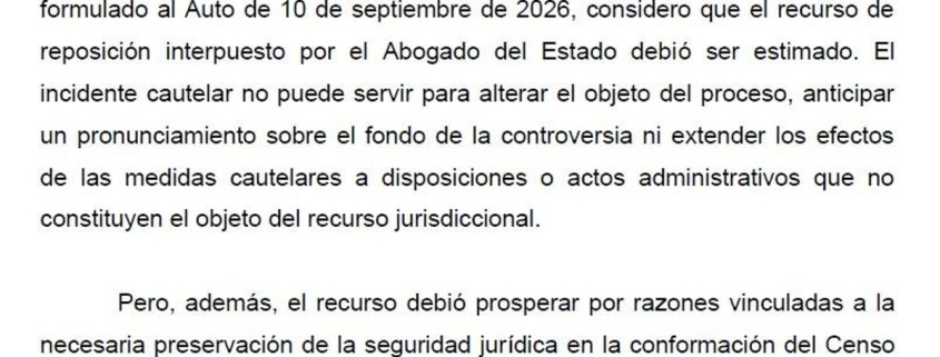 El voto discrepante a la decisión del Supremo sobre la ley de nietos: "La eventual lesión al derecho de voto de los afectados es irreversible"