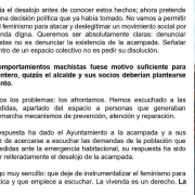 El PP usa una queja por presunto acoso machista para forzar el desalojo de la acampada por la vivienda en Palma El PP usa una queja por presunto acoso machista para forzar el desalojo de la acampada por la vivienda en Palma
